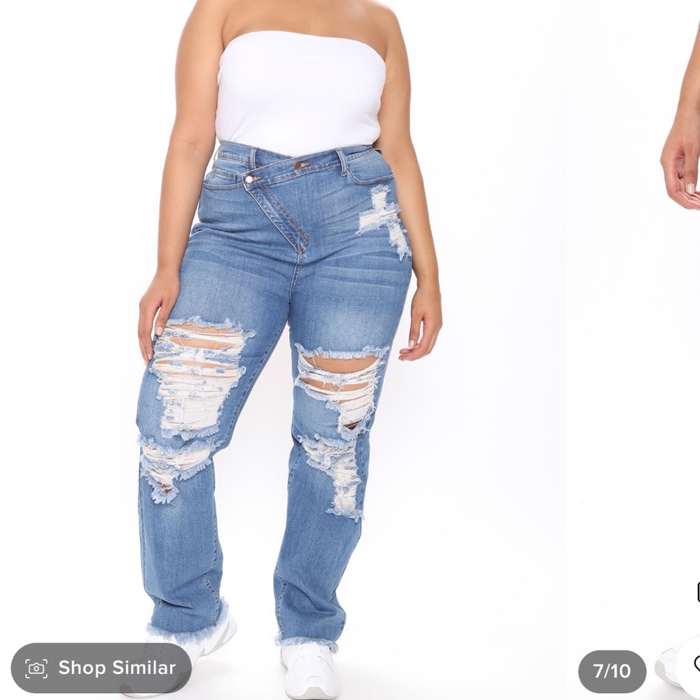 “Don’t Get Crossed Over” Denim Jeans
